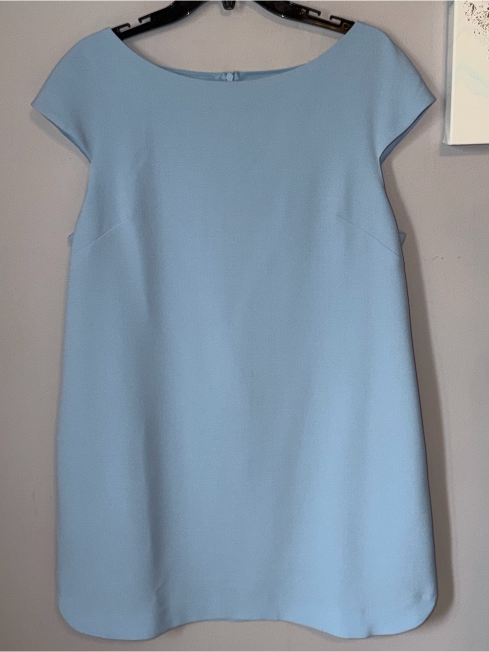 Vince Camuto Sky Blue Cap Sleeve Shift Dress - 14P